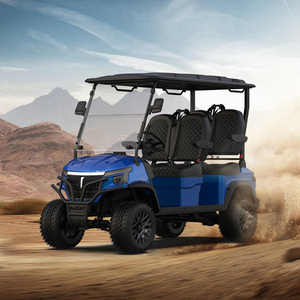 New Design Ce Approved Electric Utility Golf Cart Offroad 4 Seat Road Tire Hunting Buggy Cart for Sale