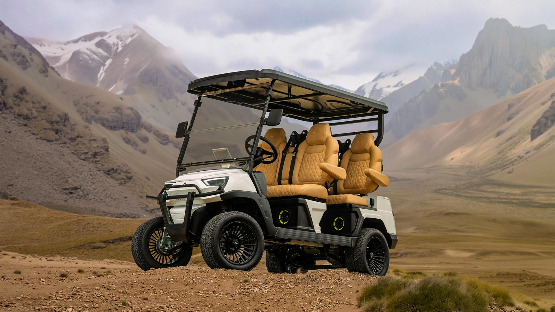 Atlas personal golf cart lithium powertrain chassis engineering