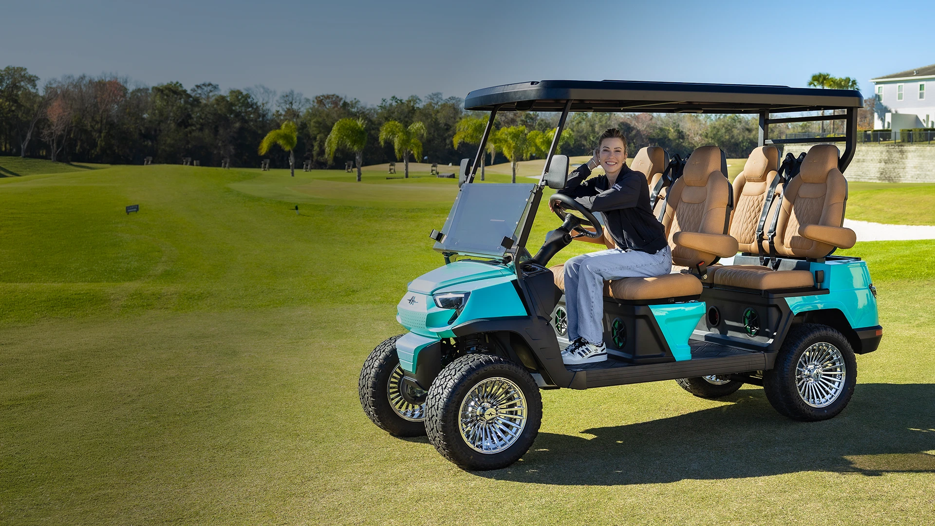 Atlas ONE personal golf cart designed for high-end personal transport and golf luxury